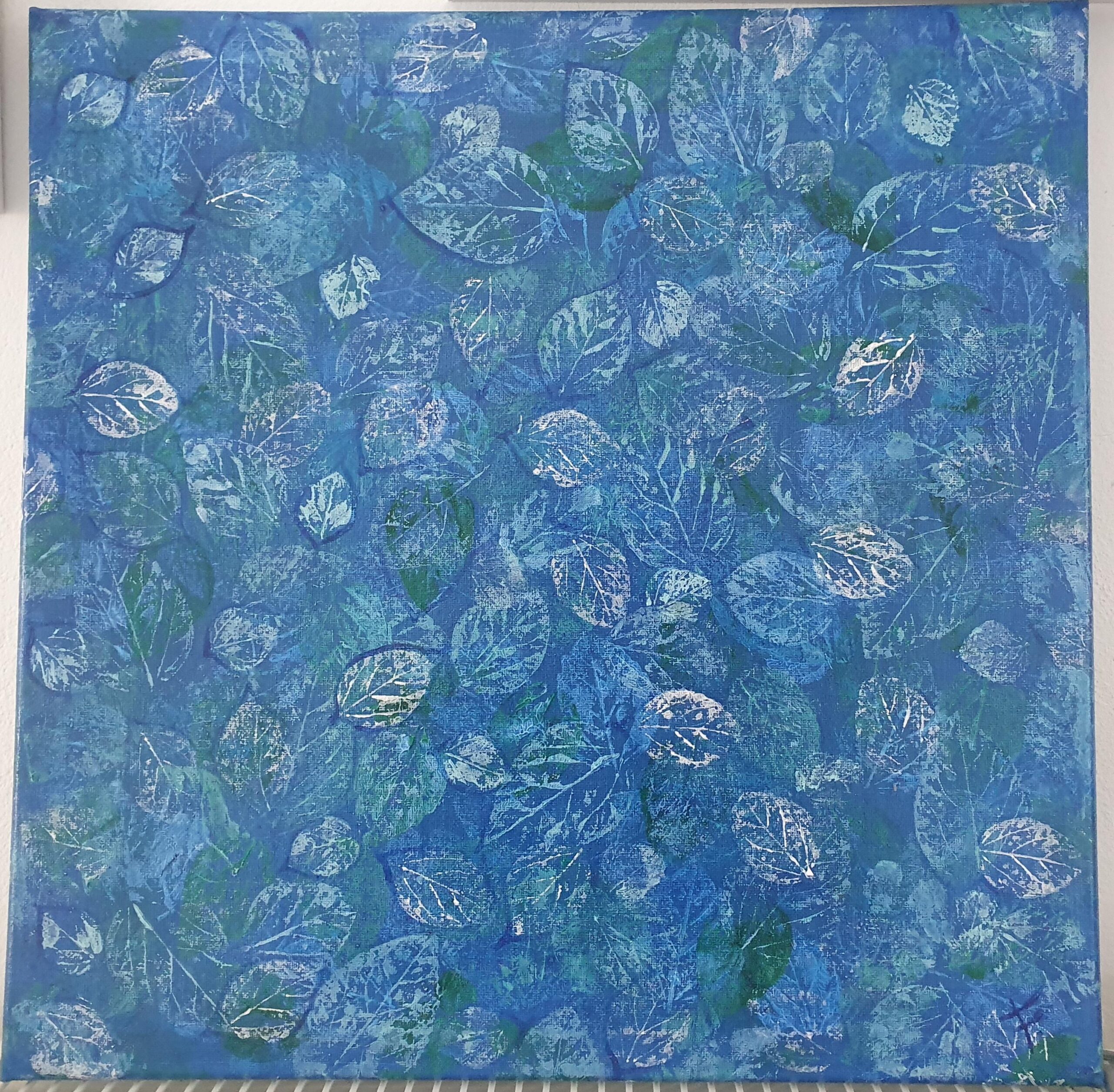 blue leaf painting 2